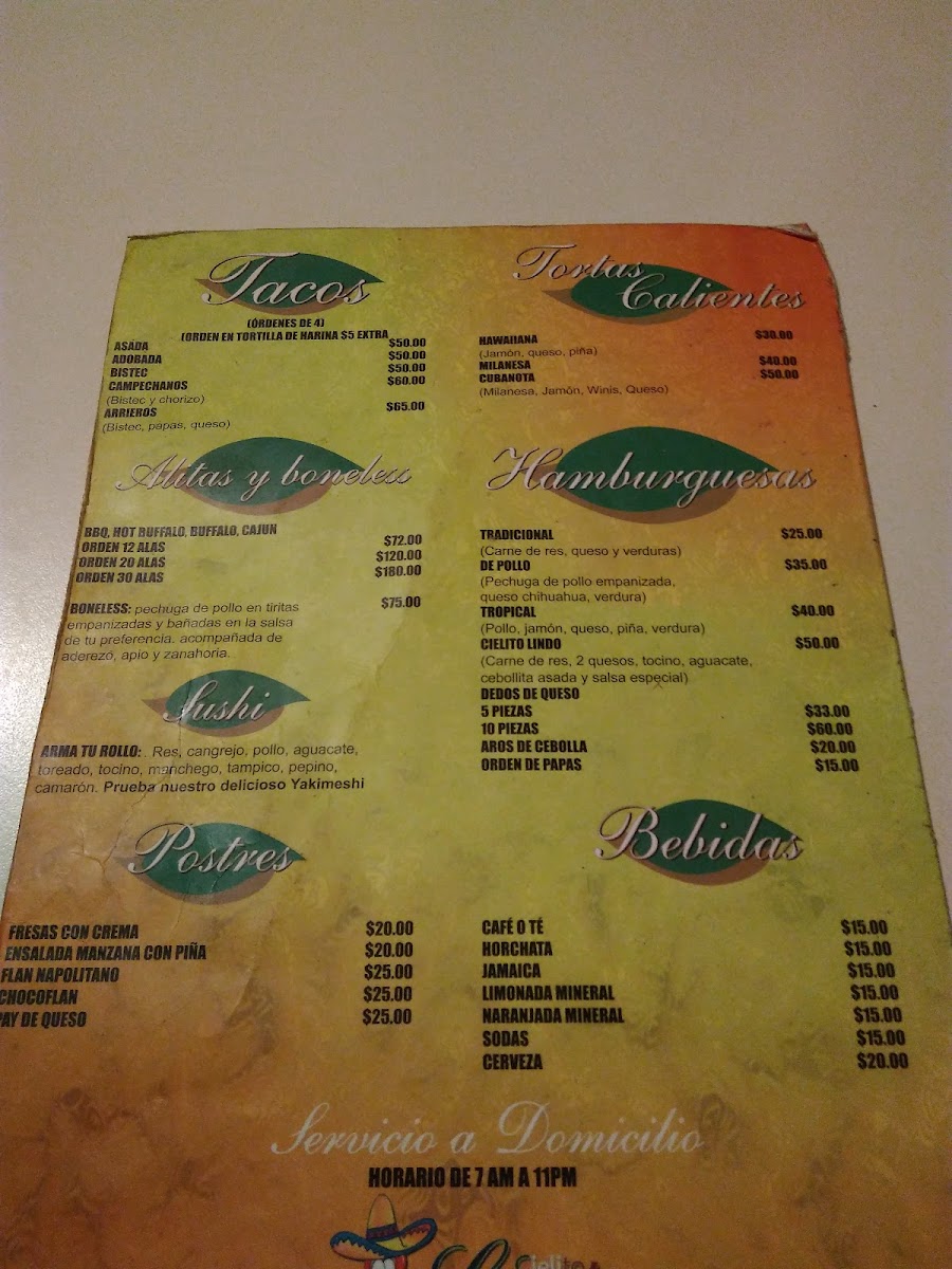 Restaurant Cielito Lindo Menu - Image 5